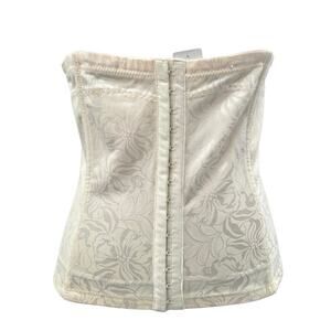 Maidenform Fleexees Cream Corsette Waist Nipper Instant Slimmer Shapewear Medium